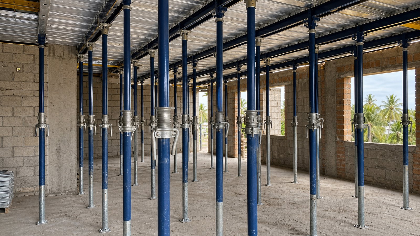 Props shoring and decking system rental guide in Jamaica